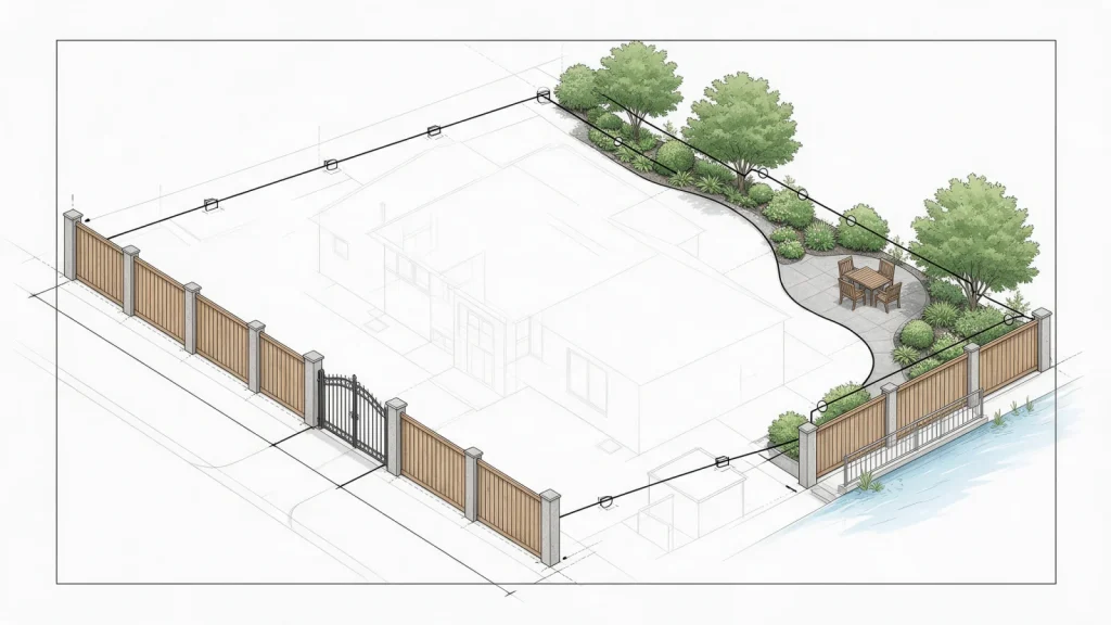 Fences permit drawing package and technical documentation