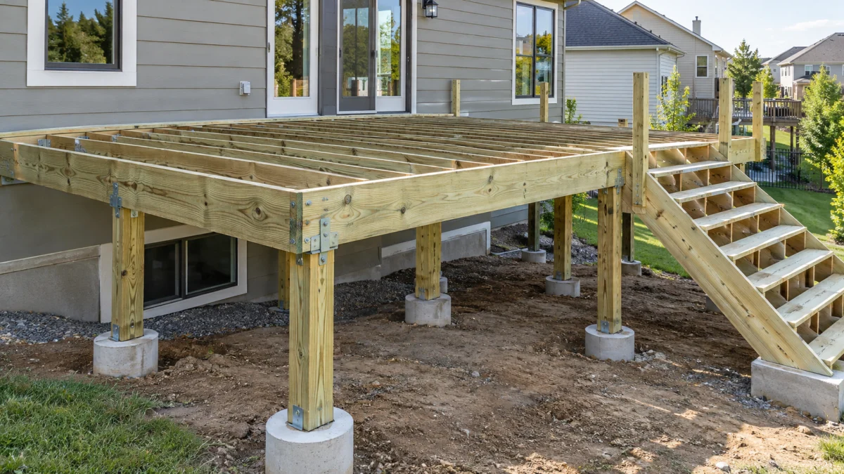 Structural Deck Plans deck construction example